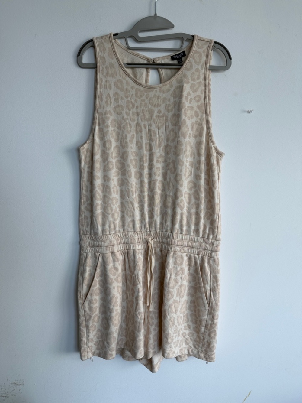 Splendid Cream Leopard-Print Sleeveless Top